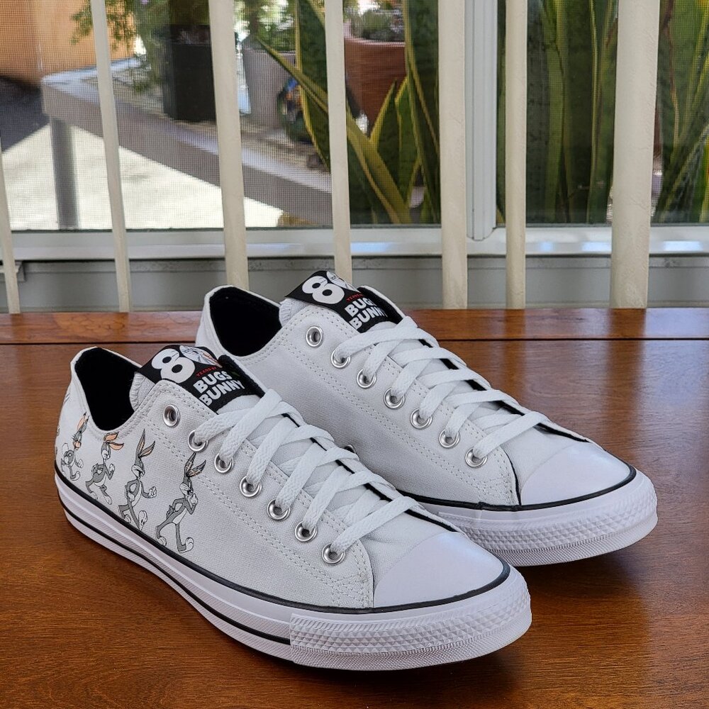 Converse x Bugs Bunny 80 Years CTAS Ox 169226F Grey/White/Black Multi Sizes Mens - Picture 12 of 14